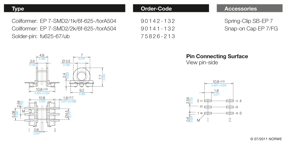 EP 7-SMD2/1k/6f-625-/torA504 technical preview