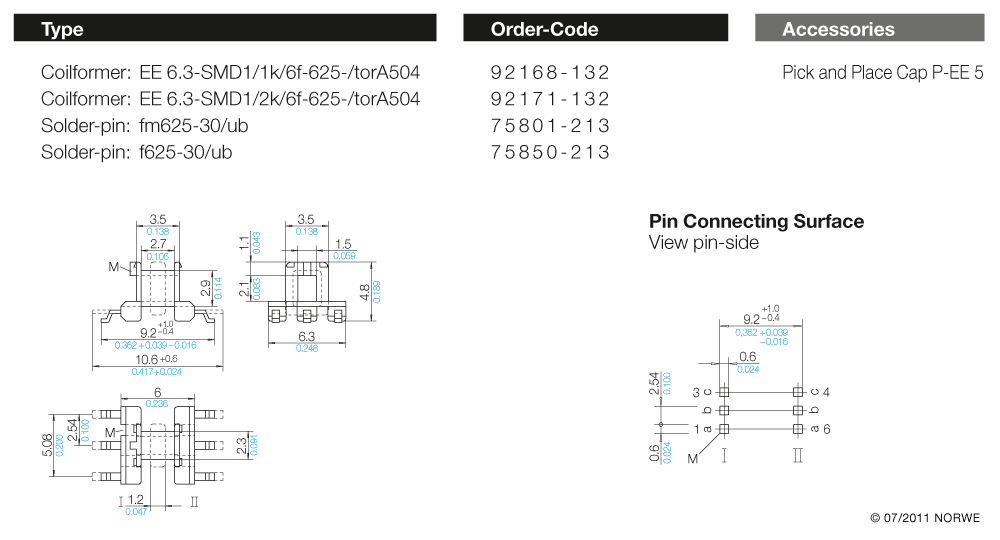 EE 6,3-SMD1/1k/6f-625-/torA504 technical preview