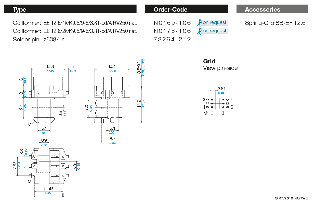 EE 12,6/1k/K9,5/9-6/3,81-cd/A RV250 nat. technical preview