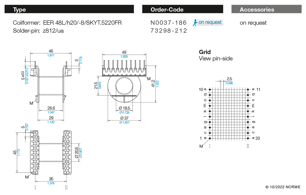 EER 48L/h20/-8/SKYT.5220FR technical preview