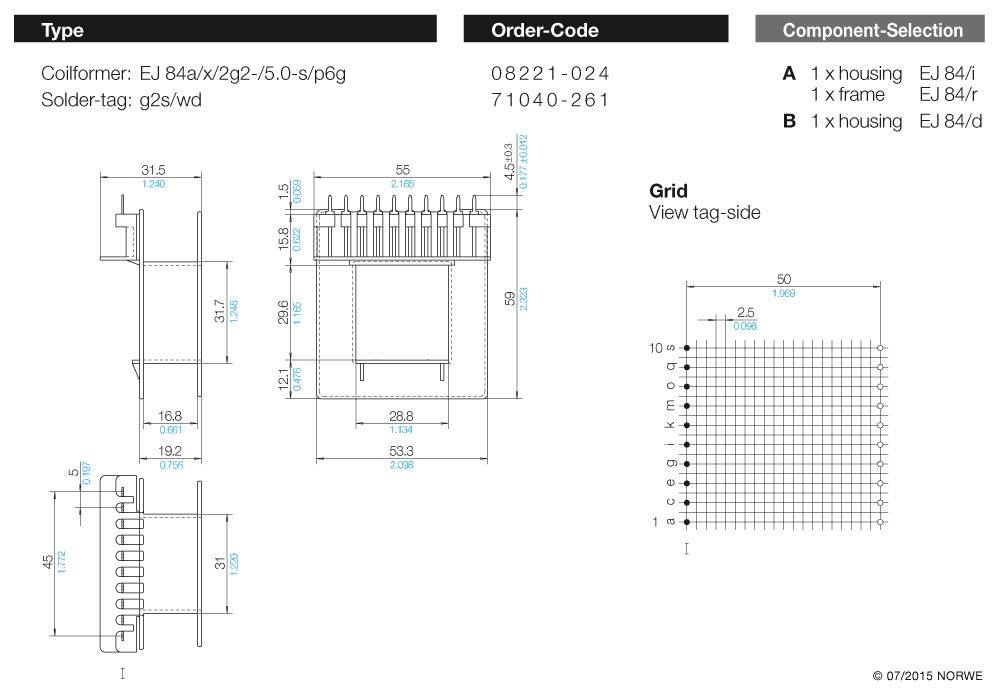 EJ 84a/x/2g2-/5,0-s/p6g technical preview