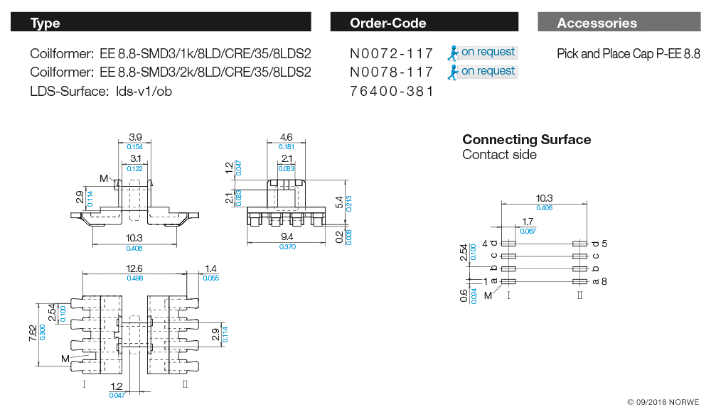 EE 8,8-SMD3/1k/8LD/2,54/CRE/35/8LDS2 technical preview