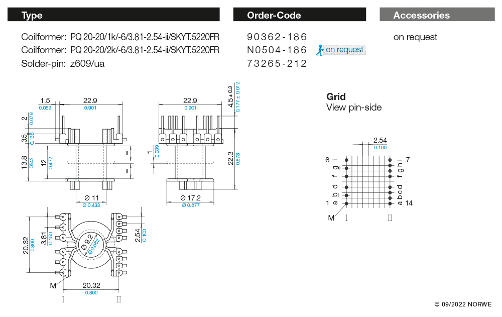 PQ 20-20/2k/-6/3,81-2,54-ii/SKYT.5220FR technical preview