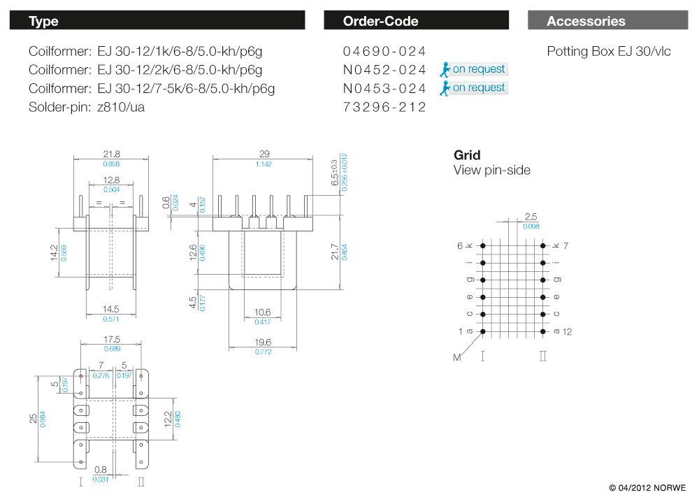 EJ 30-12/1k/6-8/5,0-kh/p6g technical preview