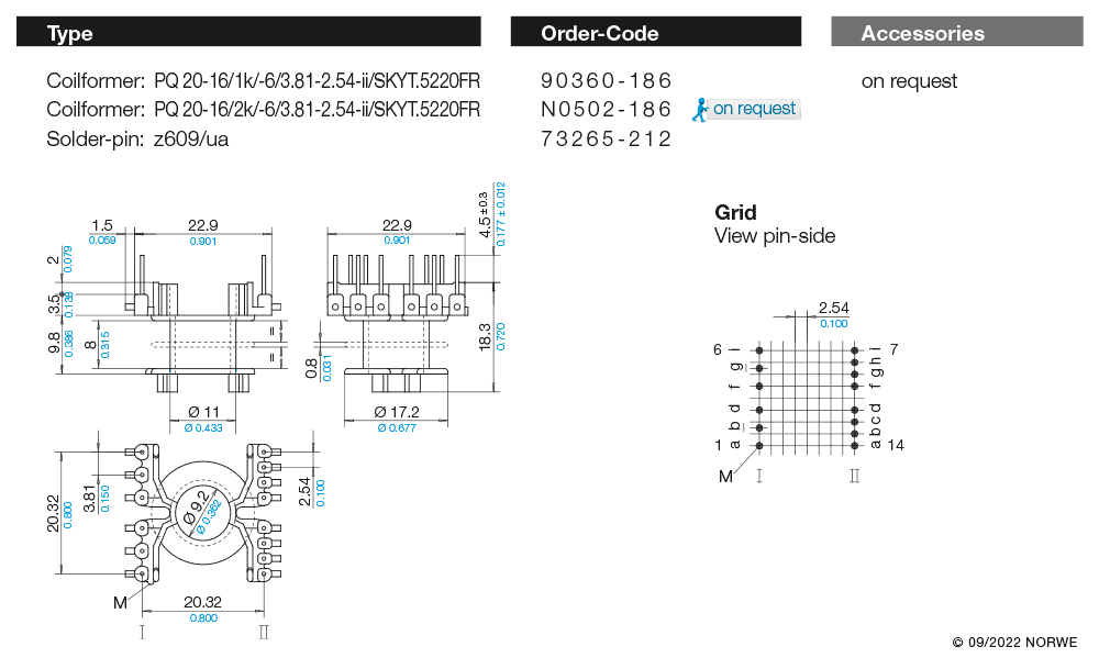 PQ 20-16/2k/-6/3,81-2,54-ii/SKYT.5220FR technical preview