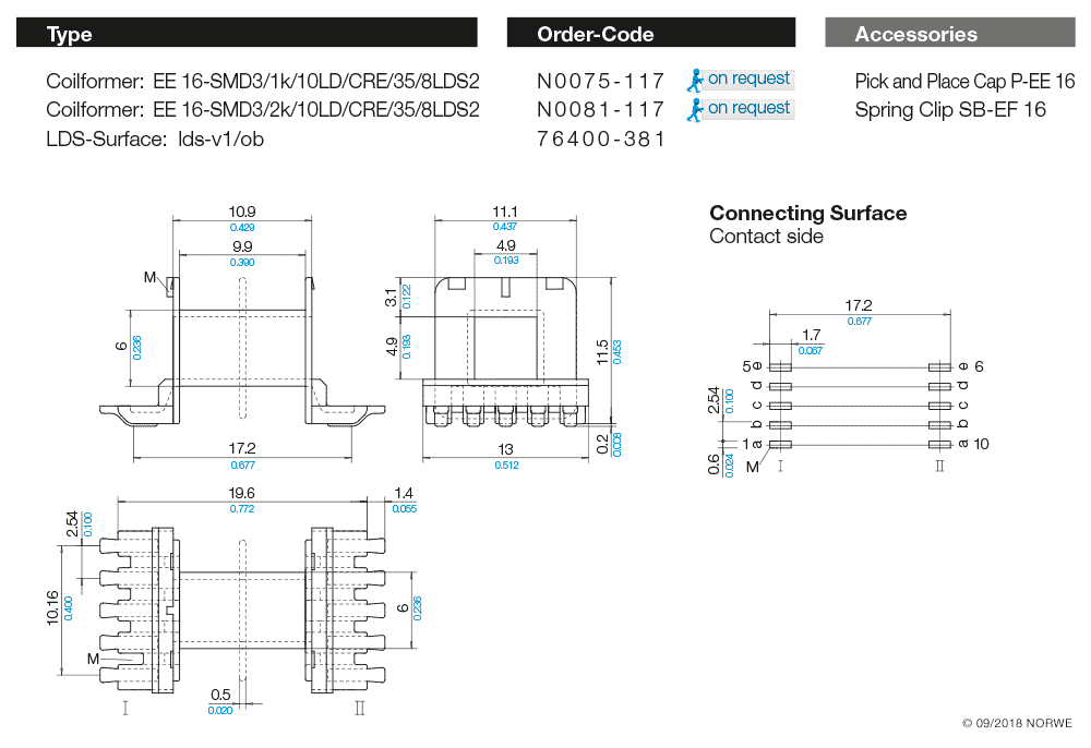 EE 16-SMD3/1k/10LD/2,54/CRE/35/8LDS2 technical preview