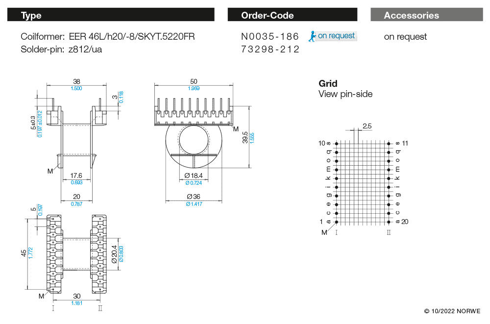 EER 46L/h20/-8/SKYT.5220FR technical preview