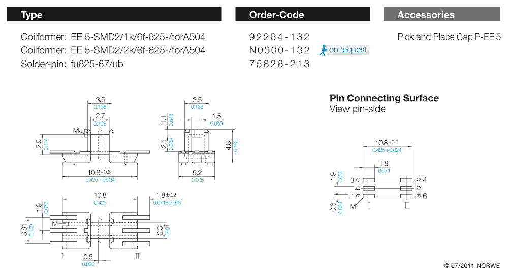 EE 5-SMD2/1k/6f-625-/torA504 technical preview