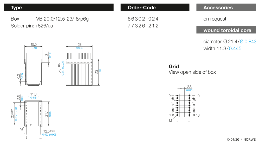 VB 20,0/12,5-23/-8/p6g technical preview