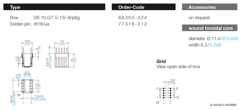 VB 10,0/7,5-13/-8/p6g technical preview