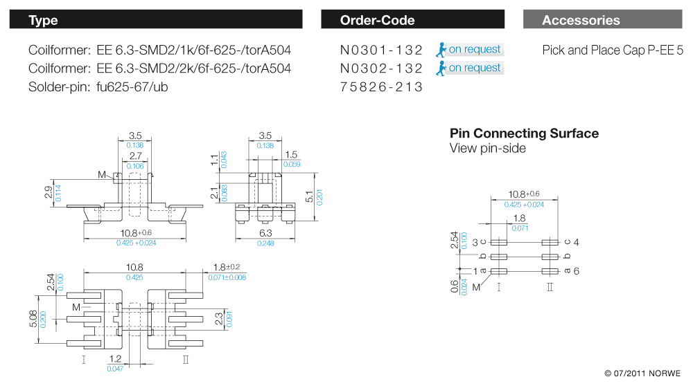 EE 6,3-SMD2/1k/6f-625-/torA504 technical preview