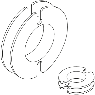 1/2 A 9x5 - 1/2 A 70x42 Half-Height Coil Formers technical product overview